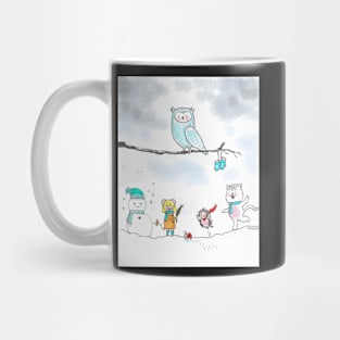 Visit to the forest in winter Mug